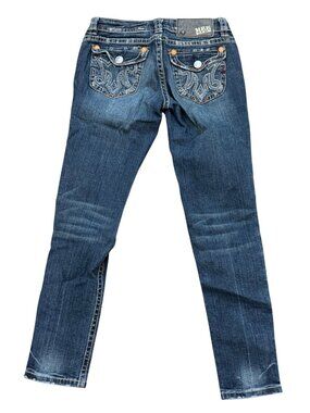 Vintage MEK Denim Island Harbour Cigarette Jeans Women’s Size 26 Blue Distressed
